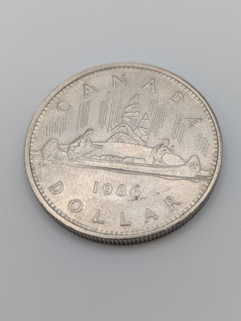 1986 Canada $1 Voyageur Nickel Coin Uncirculated